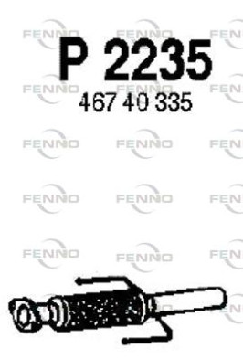 P2235 Výfukové potrubie FENNO