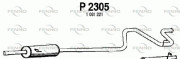 P2305 Stredný tlmič výfuku FENNO