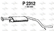 P2312 Stredný tlmič výfuku FENNO