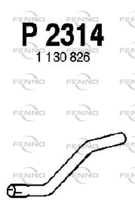 P2314 Výfukové potrubie FENNO