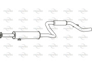 P2777 Stredný tlmič výfuku FENNO