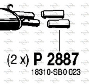 P2887 Výfukové potrubie FENNO
