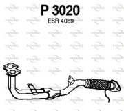 P3020 Výfukové potrubie FENNO