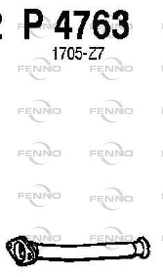 P4763 Výfukové potrubie FENNO