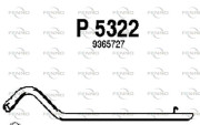 P5322 Výfukové potrubie FENNO