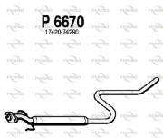 P6670 Stredný tlmič výfuku FENNO