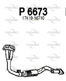 P6673 Výfukové potrubie FENNO