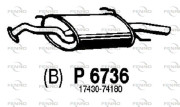 P6736 Koncový tlmič výfuku FENNO