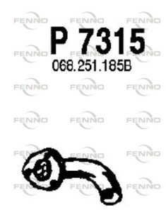 P7315 Výfukové potrubie FENNO