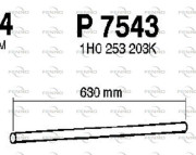 P7543 Výfukové potrubie FENNO