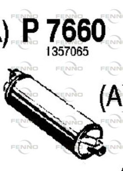 P7660 Koncový tlmič výfuku FENNO