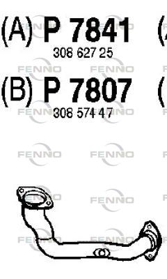 P7841 Výfukové potrubie FENNO