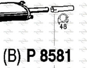P8581 Výfukové potrubie FENNO