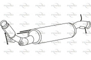 P8811DPF Filter sadzí/pevných častíc výfukového systému FENNO