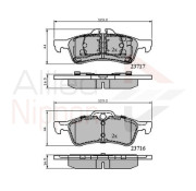 ADB01317 Sada brzdových platničiek kotúčovej brzdy ANL Braking COMLINE