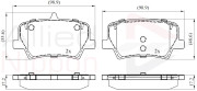 ADB02393 Sada brzdových platničiek kotúčovej brzdy ANL Braking COMLINE
