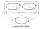 ADB02774 Sada brzdových platničiek kotúčovej brzdy ANL Braking COMLINE