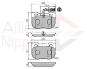 ADB1401 Sada brzdových platničiek kotúčovej brzdy ANL Braking COMLINE