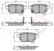 ADB31579 Sada brzdových platničiek kotúčovej brzdy ANL Braking COMLINE