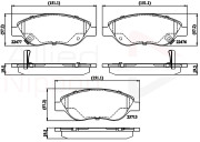 ADB32213 Sada brzdových platničiek kotúčovej brzdy ANL Braking COMLINE
