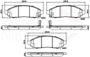 ADB32336 Sada brzdových platničiek kotúčovej brzdy ANL Braking COMLINE
