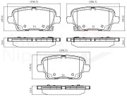 ADB32384 Sada brzdových platničiek kotúčovej brzdy ANL Braking COMLINE