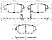 ADB32438 Sada brzdových platničiek kotúčovej brzdy ANL Braking COMLINE