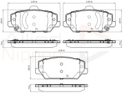 ADB32440 Sada brzdových platničiek kotúčovej brzdy ANL Braking COMLINE