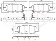 ADB32445 Sada brzdových platničiek kotúčovej brzdy ANL Braking COMLINE