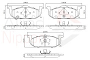 ADB32692 Sada brzdových platničiek kotúčovej brzdy ANL Braking COMLINE