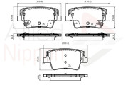 ADB32858 Sada brzdových platničiek kotúčovej brzdy ANL Braking COMLINE