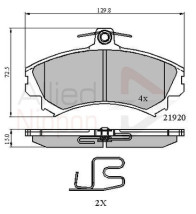 ADB3462 Sada brzdových platničiek kotúčovej brzdy ANL Braking COMLINE