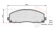 ADB36103 Sada brzdových platničiek kotúčovej brzdy ANL Braking COMLINE