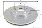 ADC01112V Brzdový kotúč ANL Coated Braking COMLINE