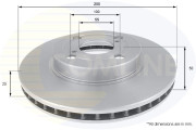 ADC01117V Brzdový kotúč ANL Coated Braking COMLINE