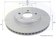 ADC01138V Brzdový kotúč ANL Coated Braking COMLINE