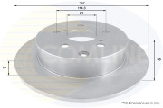 ADC01153 Brzdový kotúč ANL Coated Braking COMLINE