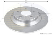 ADC0455 Brzdový kotúč ANL Coated Braking COMLINE