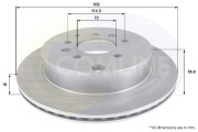 ADC0458V Brzdový kotúč Comline COMLINE