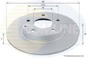 ADC0477 Brzdový kotúč ANL Coated Braking COMLINE