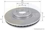 ADC0566V Brzdový kotúč ANL Coated Braking COMLINE