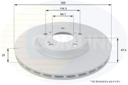 ADC0568V Brzdový kotúč ANL Coated Braking COMLINE