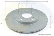 ADC0576V Brzdový kotúč ANL Coated Braking COMLINE