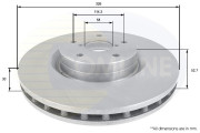 ADC0819V Brzdový kotúč ANL Coated Braking COMLINE