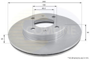 ADC1032V Brzdový kotúč ANL Coated Braking COMLINE