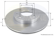 ADC1055V Brzdový kotúč ANL Coated Braking COMLINE