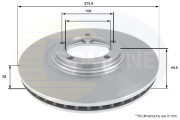 ADC1062V Brzdový kotúč ANL Coated Braking COMLINE