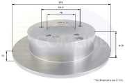 ADC1093 Brzdový kotúč ANL Coated Braking COMLINE