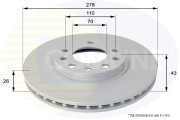 ADC1139V Brzdový kotúč ANL Coated Braking COMLINE