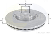 ADC1141V Brzdový kotúč ANL Coated Braking COMLINE